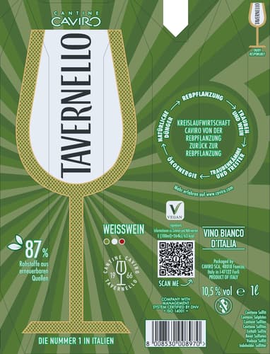 Tavernello Vino d'Italia Bianco halbtrocken