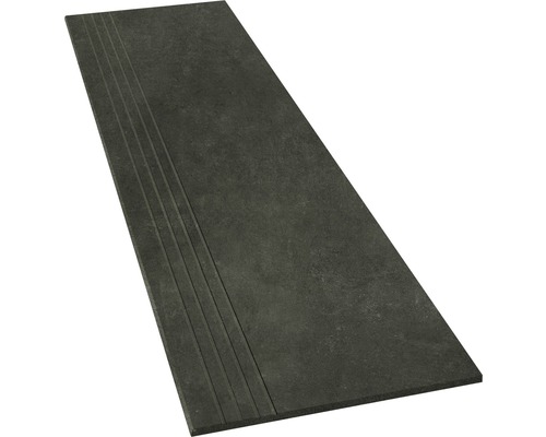 Porseleinen steengoed traptegel HOMEtek zwart lappato 30 x 120 cm