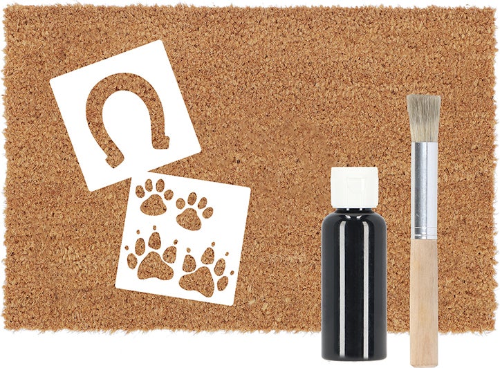 Esschert Design kokosmat Diersporen DIY set naturel 60 x 40 cm