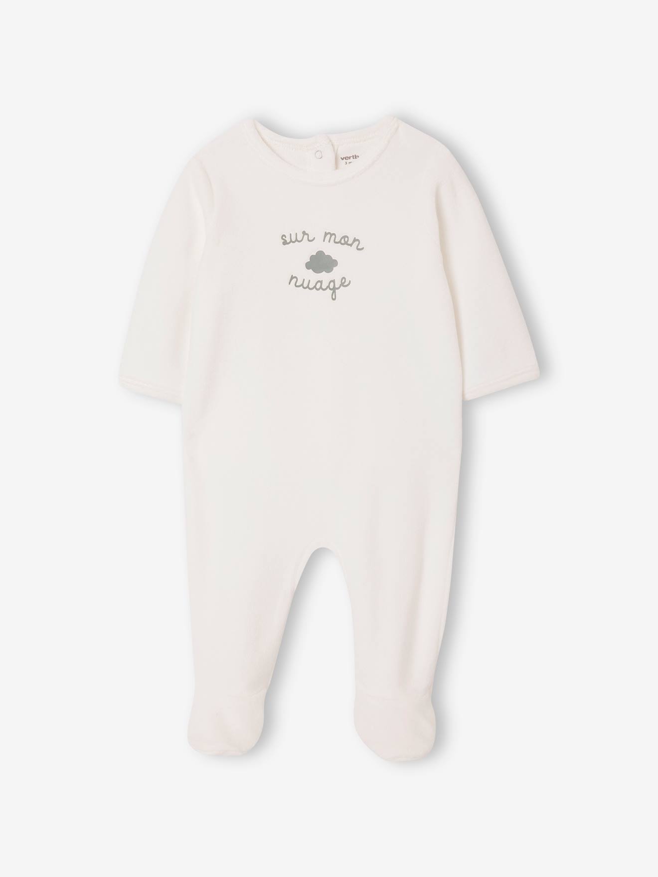 Conjunto de 3 macacões de veludo para bebês