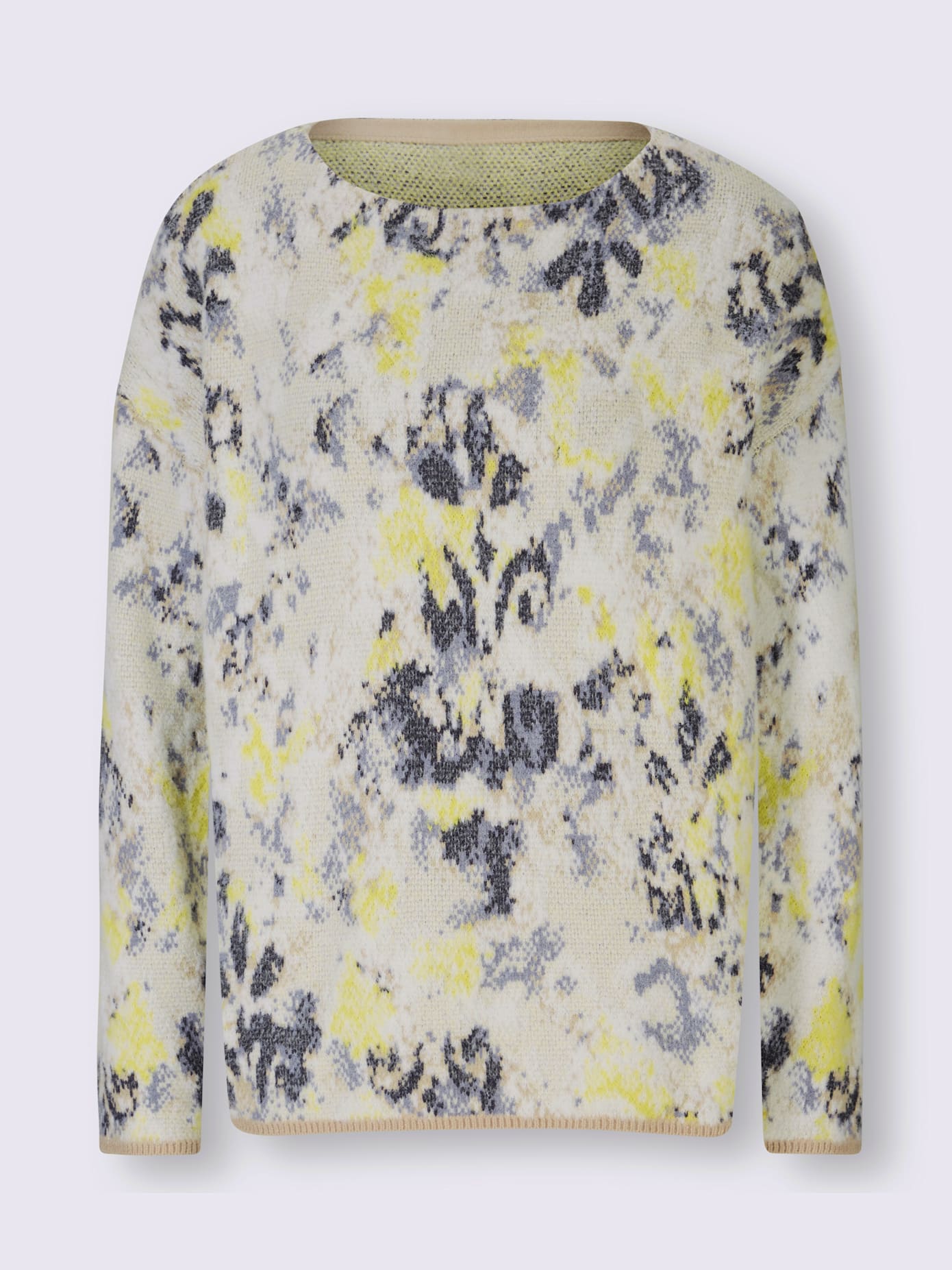 Pull jacquard qualité douce et chaude
