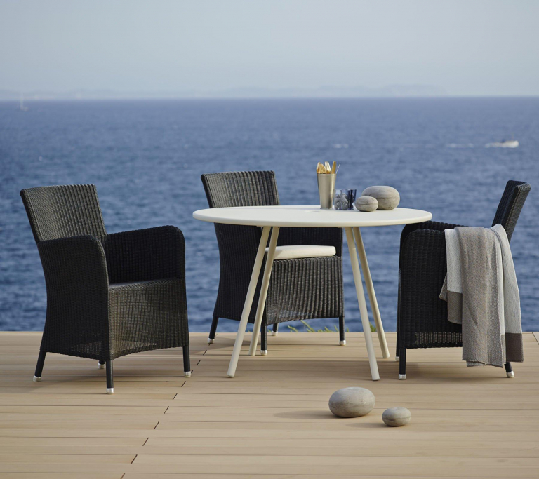 Cane-Line Hampsted tuinstoel met armleuning Black