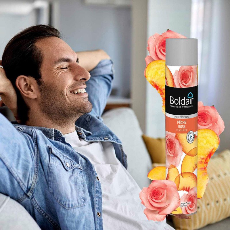 Désodorisant parfumant parfum pêche rose 750 ml