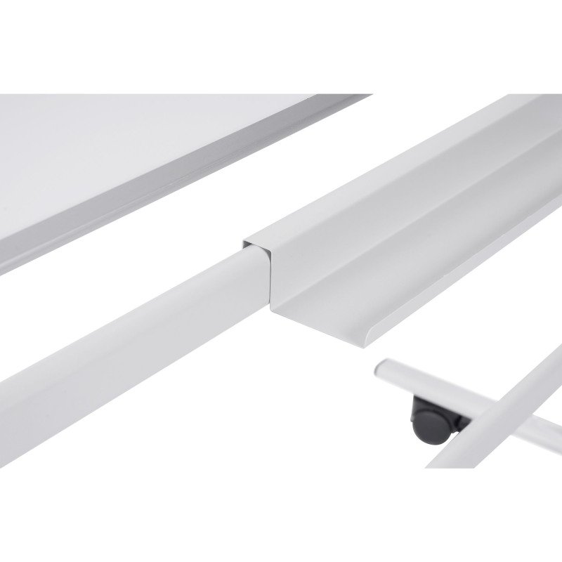 Tableau blanc mobile laqué pivotant Maya Bi-Office 120 x 90 cm