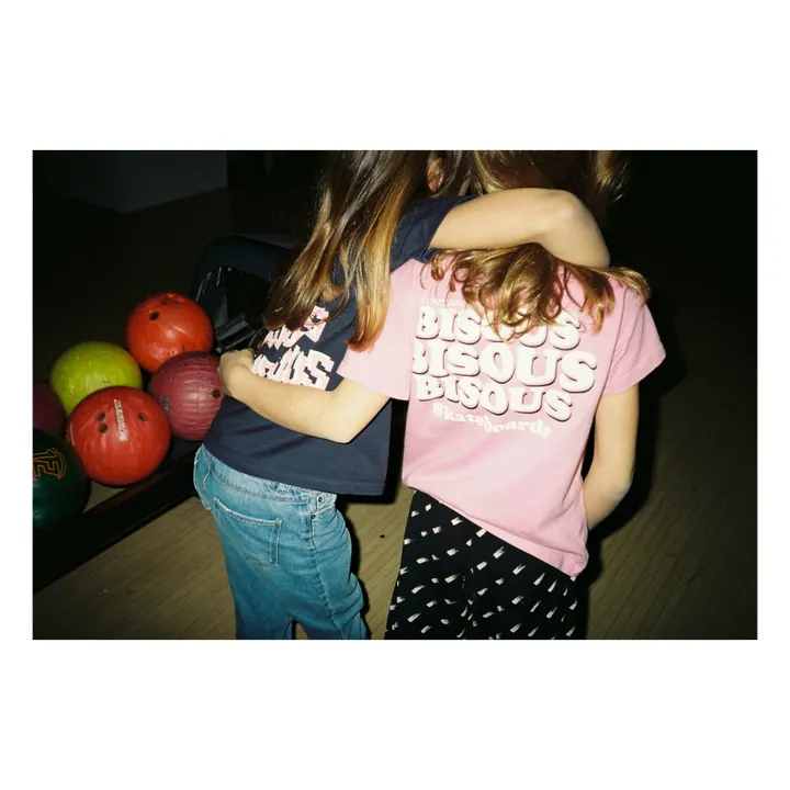 Bisous Skateboards T-shirt Bisous x3 | Bleu marine
