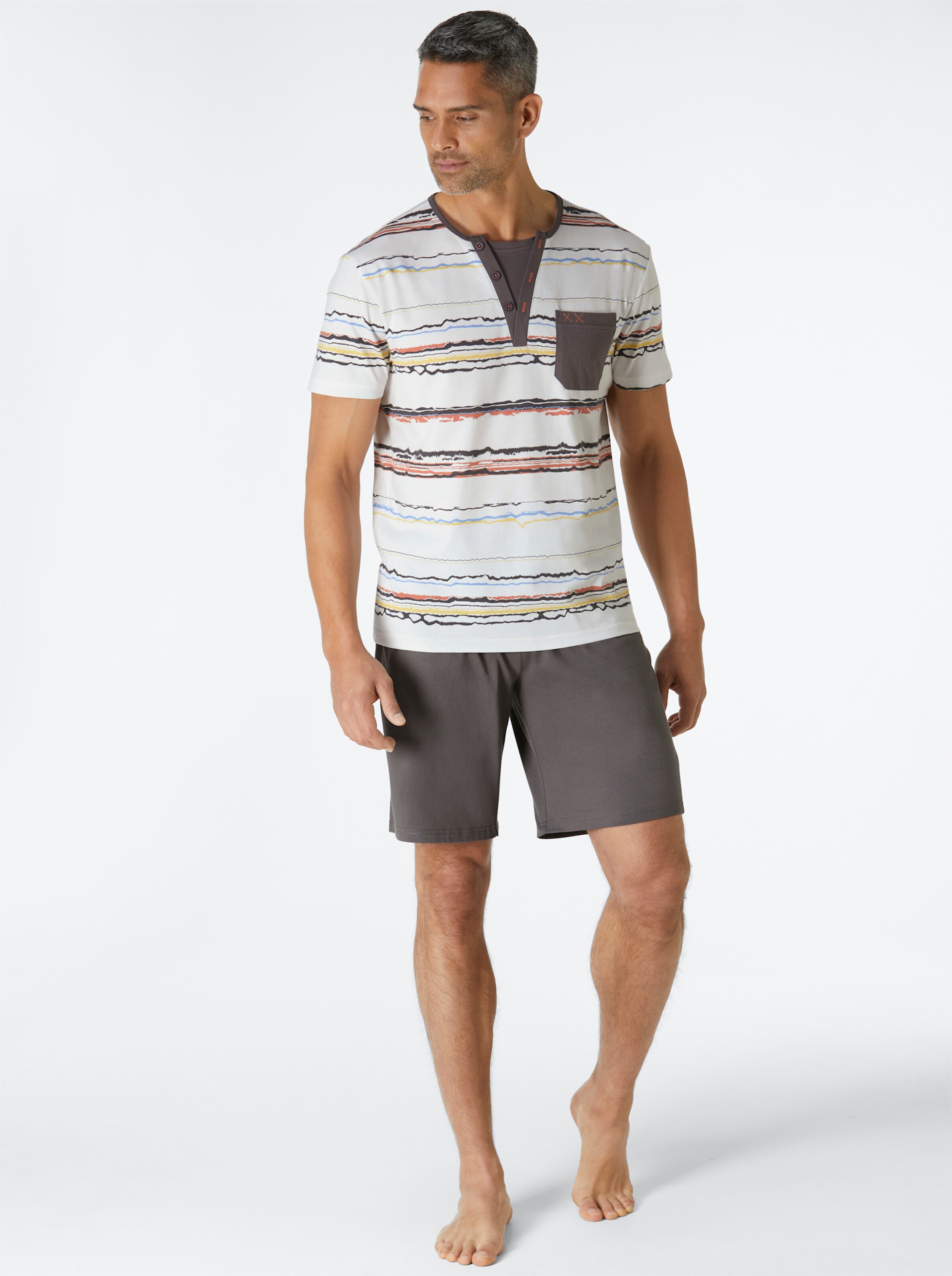 wäschepur men Shortys in aquapetrol + anthrazit