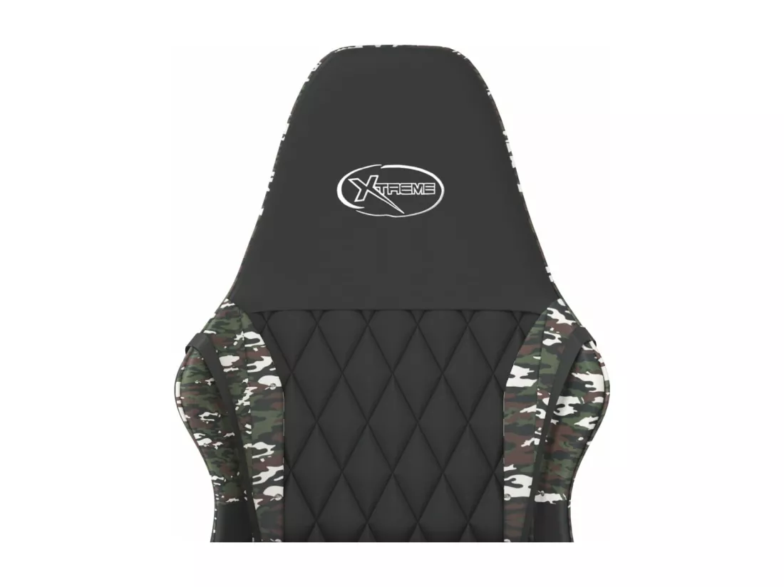 Chaise de jeu Noir et camouflage Similicuir
