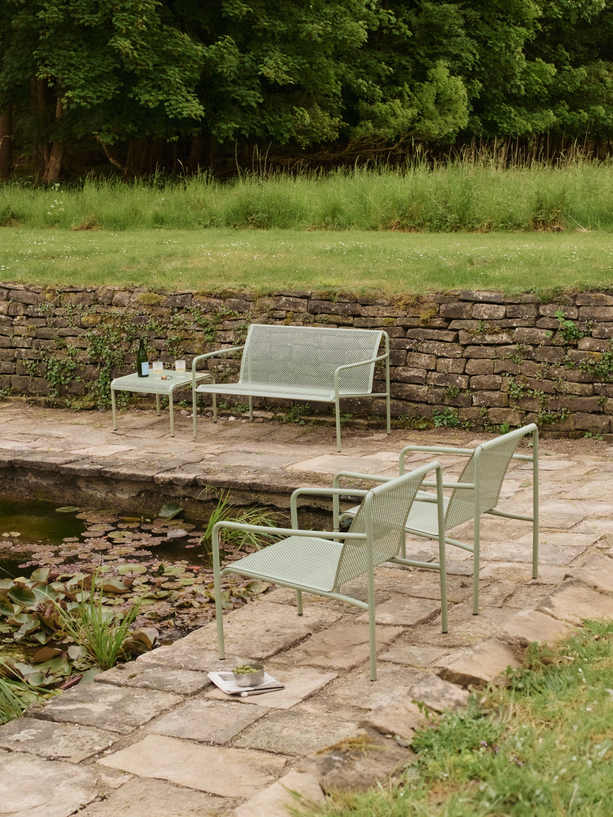 Tuin salontafel Dapple van staal