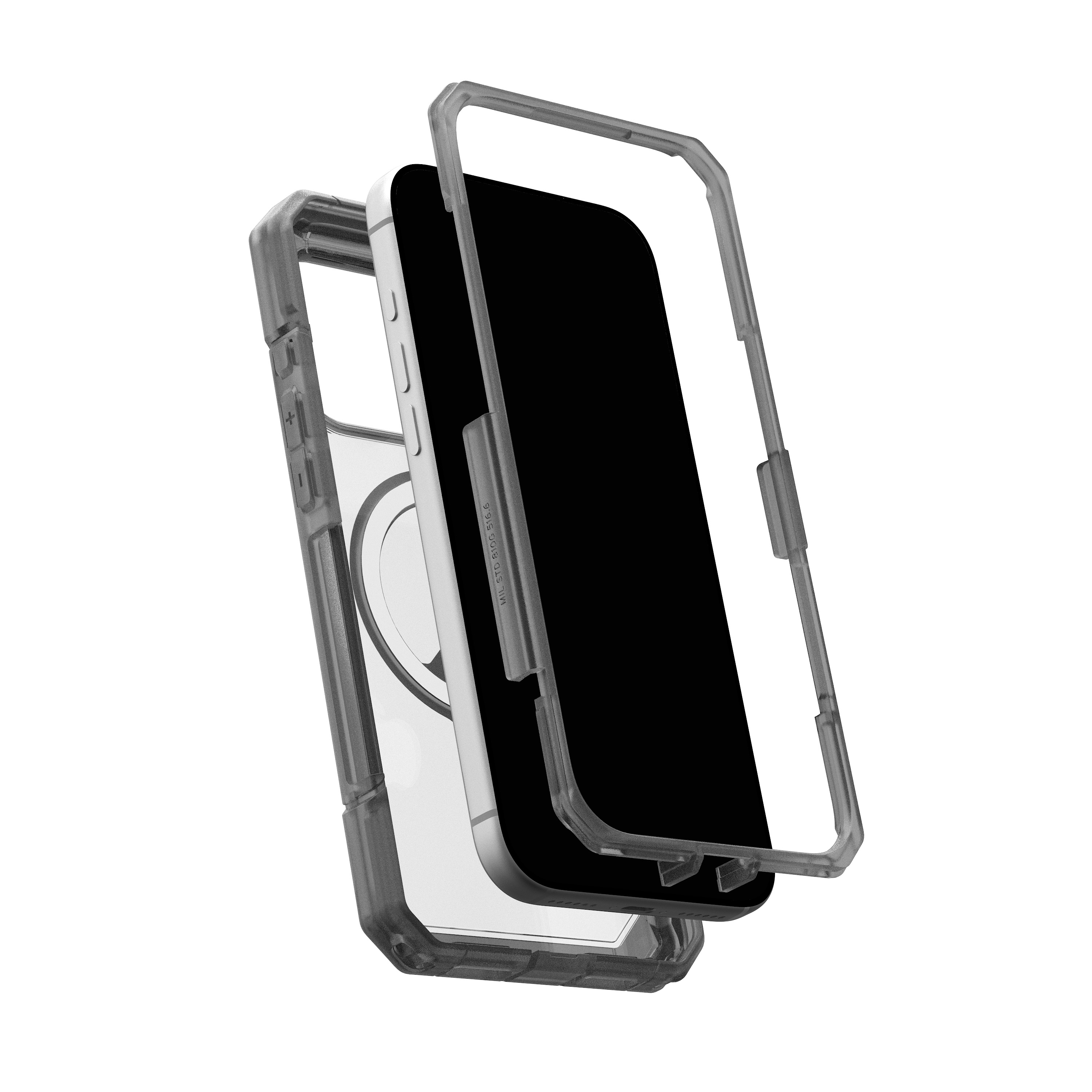 iPhone 17 Pro Max MagSafe Schutzhülle Trooper (114522114G31) - Ash (Transparent / Schwarz)