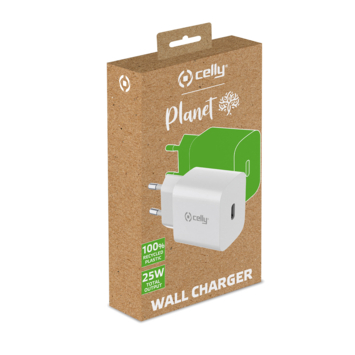 Celly Planet oplader adapter USB-C 25W