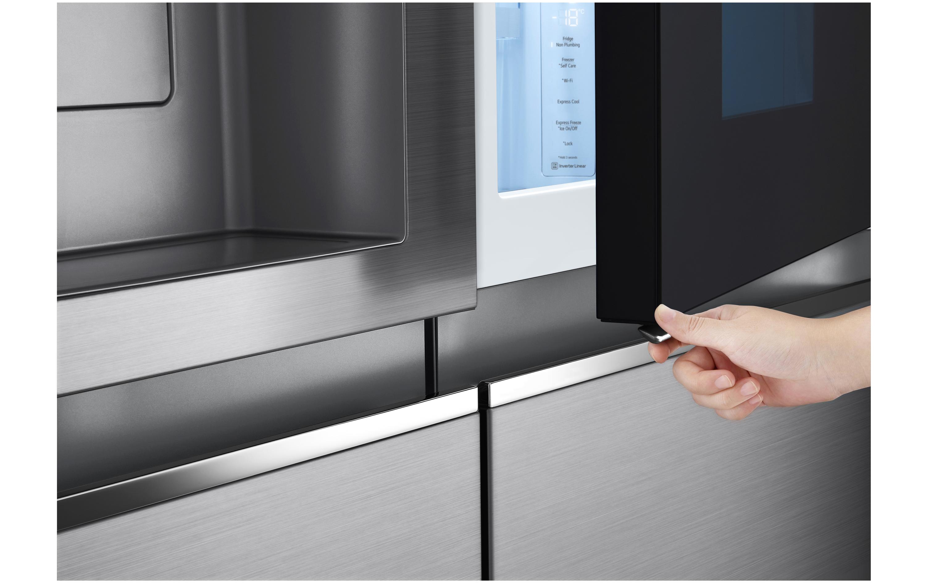 Foodcenter GSXV91PZAE Silber<br>Side by Side Kühl-Gefrier Gerät mit InstaView Door-in-Door