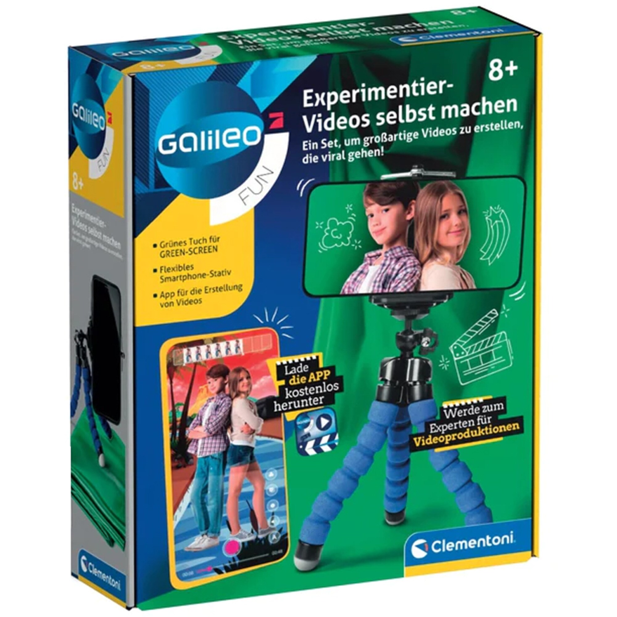 Clementoni Experimentierkasten Experimentier-Videos selbst machen