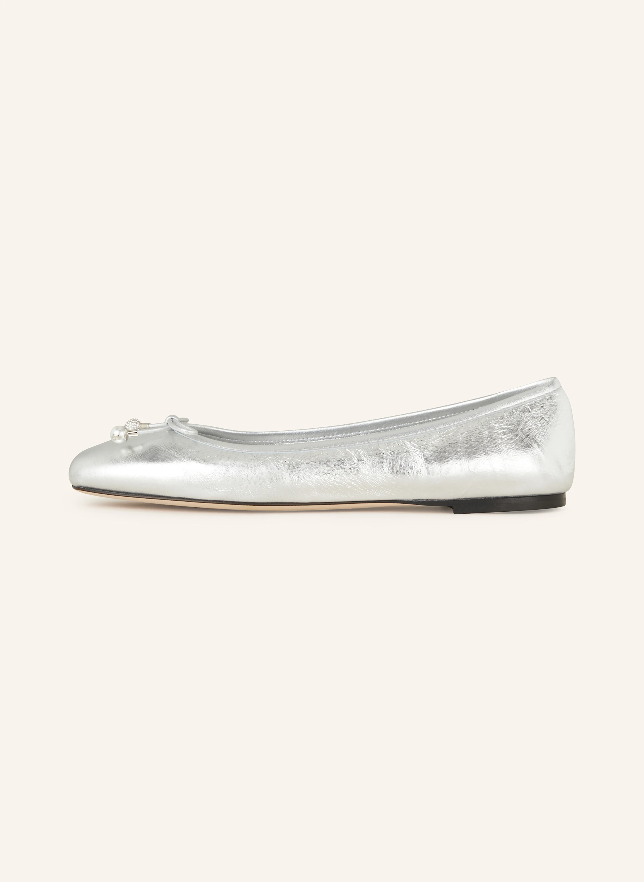 JIMMY CHOO Ballerinas ELME mit Schmuckperlen