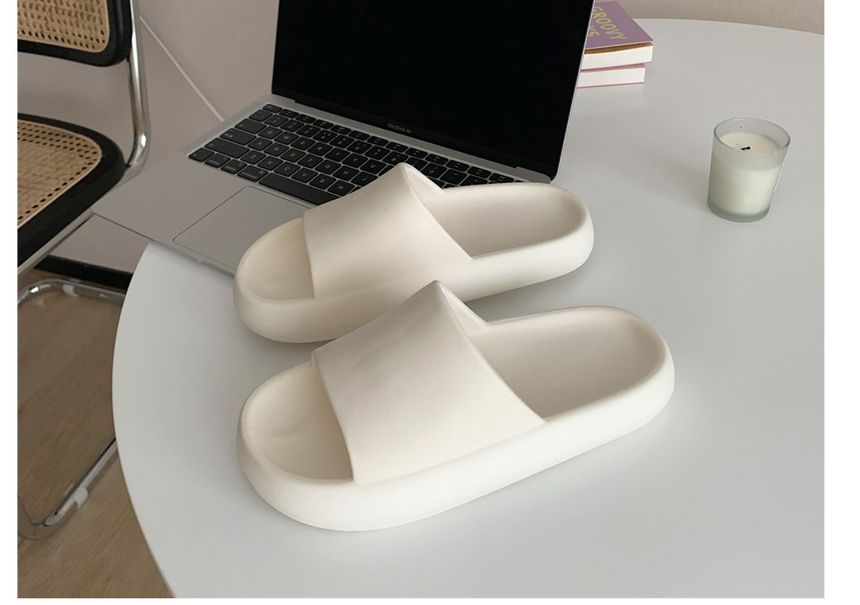 Honkizz - Effen platform pantoffels voor thuis