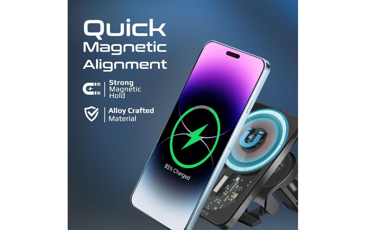 Smartphone-Halterung LucidMount-15Kabelloses Ladegerät mit Magnethalterung