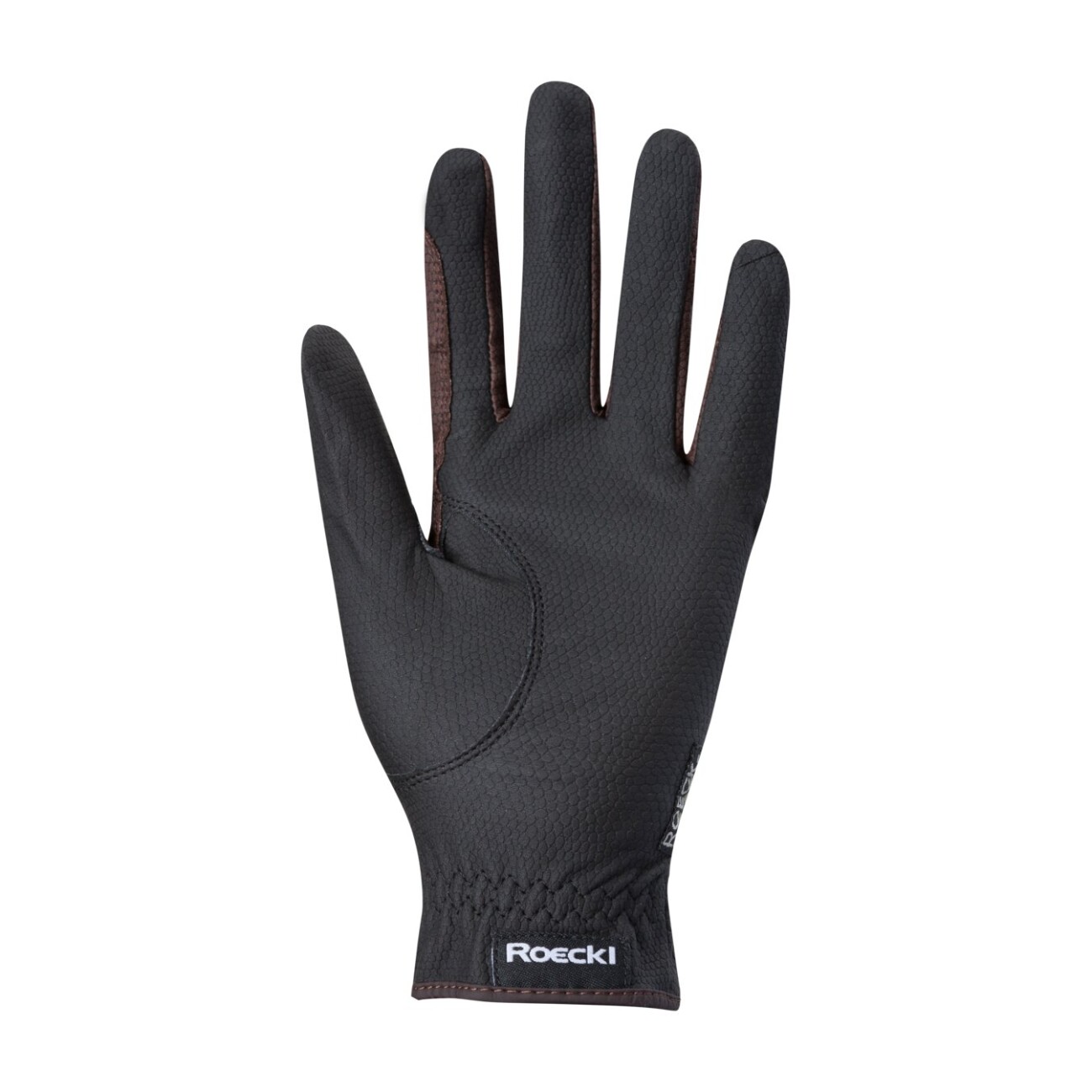 Roeckl Sporthandschuhe Roeckl Reithandschuhe Malta schwarz/ braun 7 cm