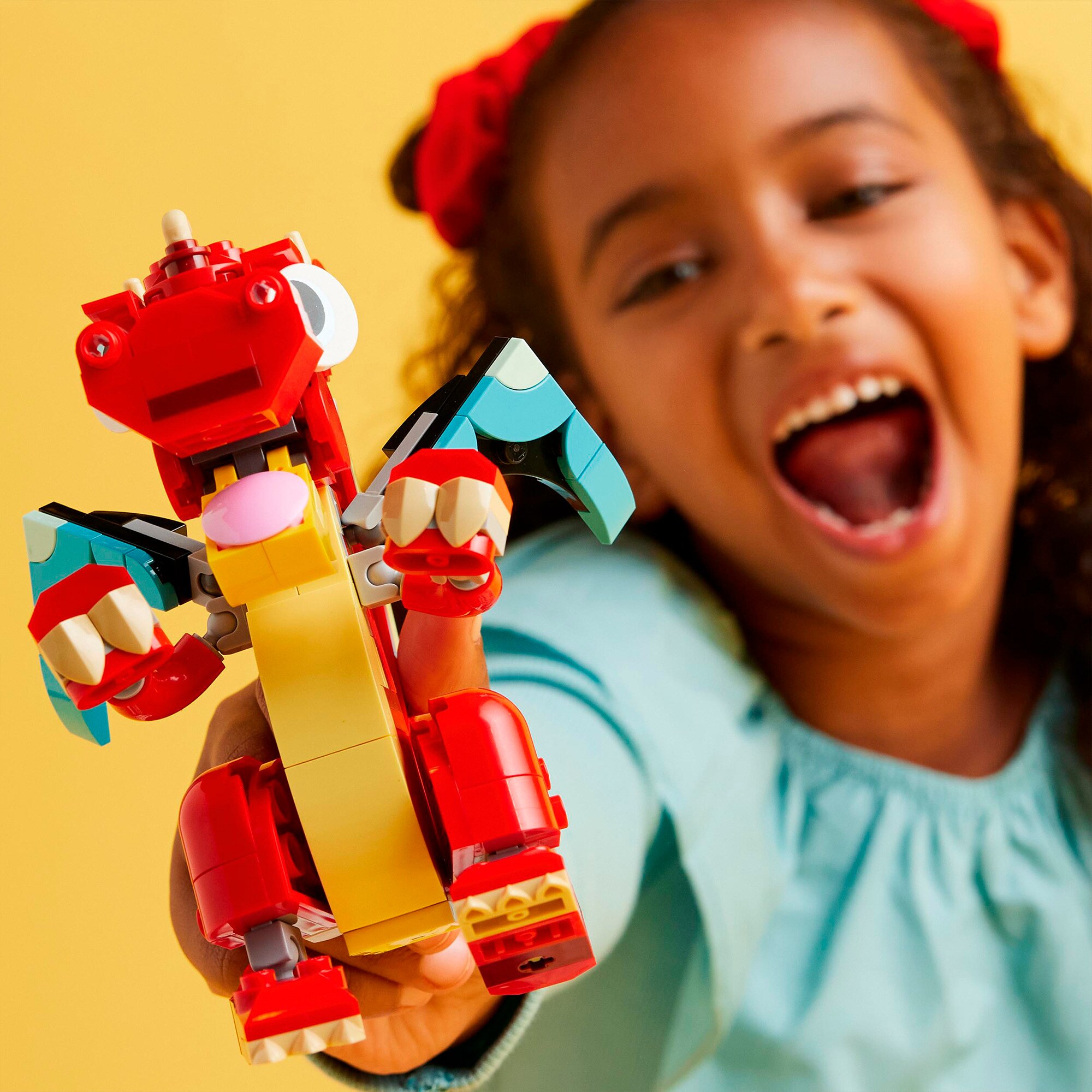 LEGO Konstruktionsspielzeug Creator 3-in-1 Roter Drache