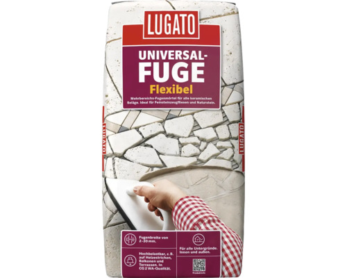 Lugato voegmortel universele voeg grijs 20 kg