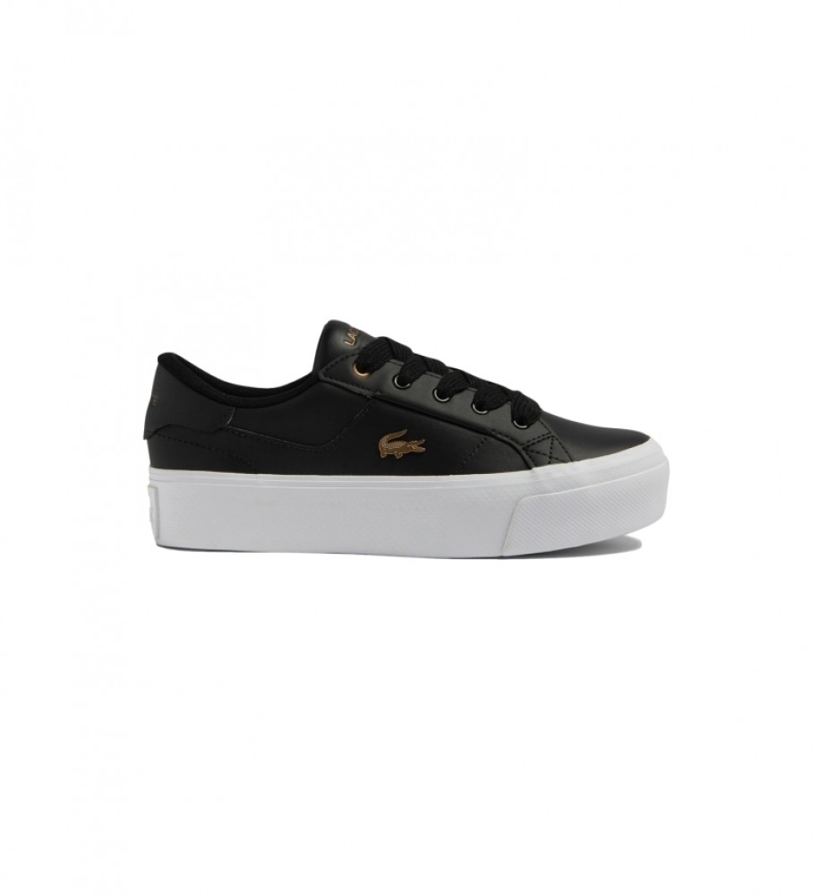 Tênis Lacoste Ziane de couro, preto