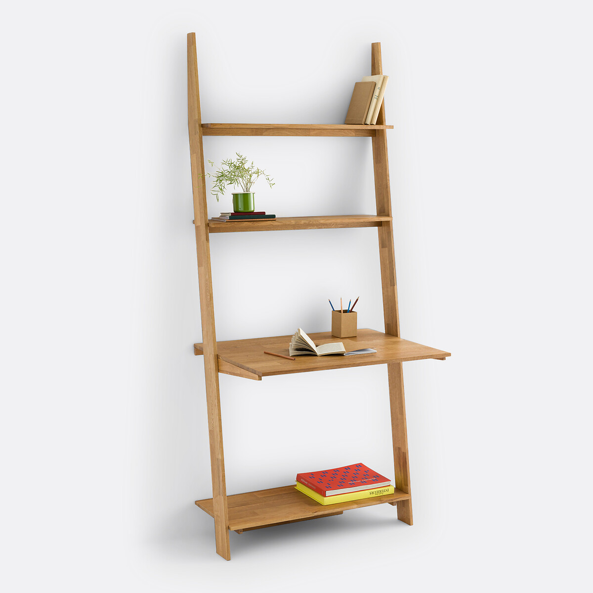 LA REDOUTE INTERIEURS<br>Rack/secretária de parede em carvalho, Domeno