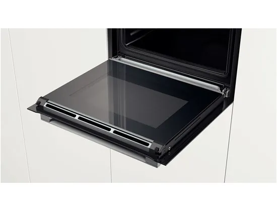 Bosch Serie | 8 HSG636BB1 - Ovn - med dampfunktion - til indbygning - niche - bredde: 56 cm - dybde: 55 cm - højde: 58.5 cm - med selv-rengøring - Klasse A  - sort