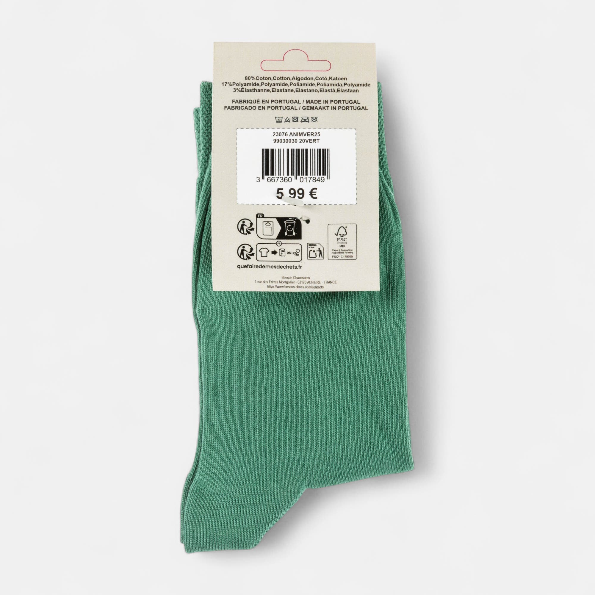 Chaussettes Femme vert