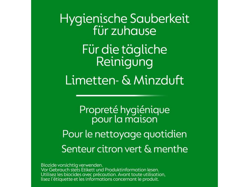Dettol Desinfektion Hygiene-Reiniger Limetten- & Minze 750 Kraftvoller Allzweckreiniger für Oberflächen