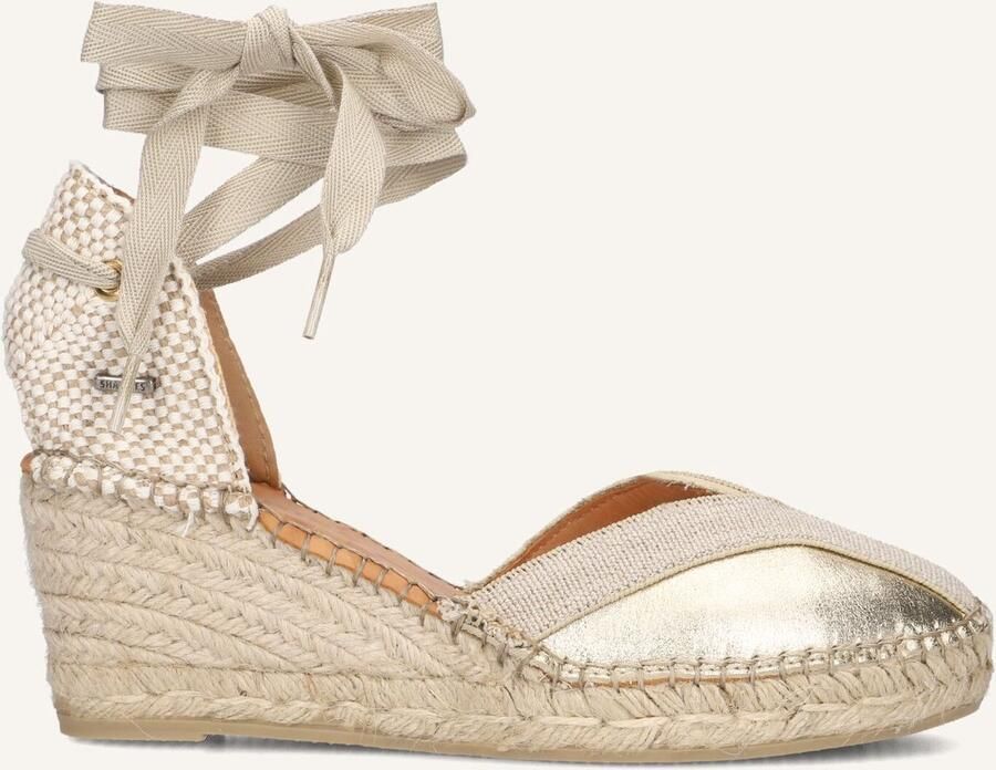 SHABBIES Espadrilles Dames Kaila Ki Seven Maat: 38 Materiaal: Leer Kleur: Goud