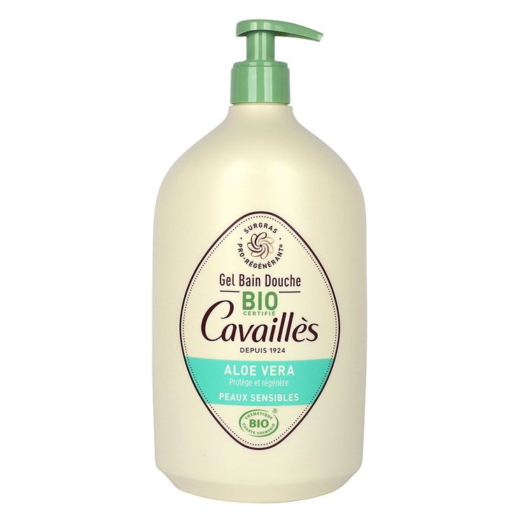 Gel bain douche peau sensible aloé vera bio 1L