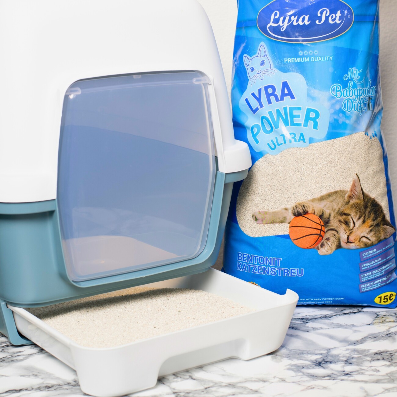 Lyra Pet Lyra Power ULTRA excellent Katzenstreu Bentonit 15 l