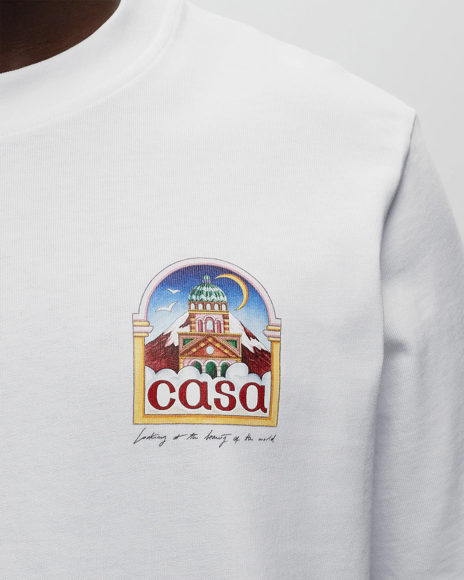 Casablanca VUE DE L'ARCHE PRINTED UNISEX T-SHIRT