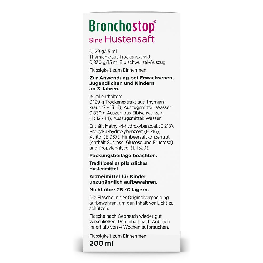 Bronchostop® Sine Hustensaft