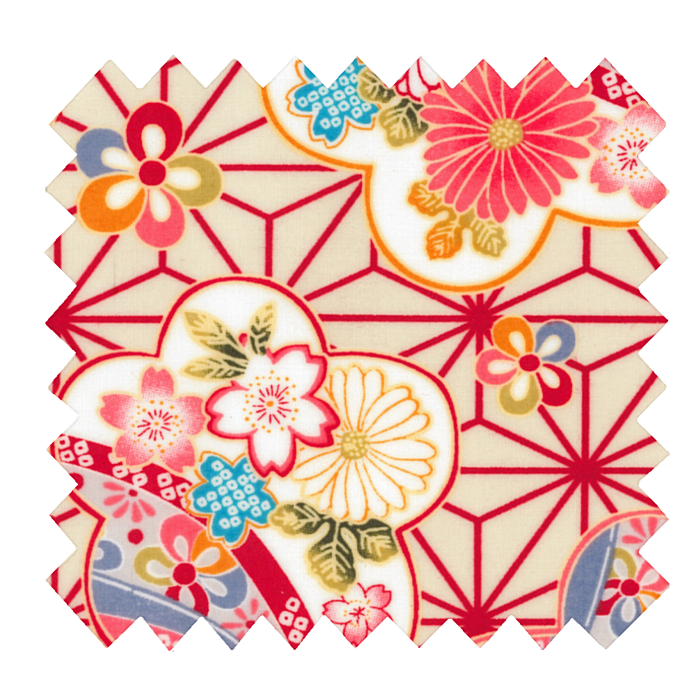 Tissu Enduit Au Mètre Origamis Fleuris