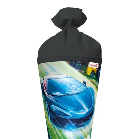 Roth Schultüte Racing mit Filzverschluss, 70 cm, rund