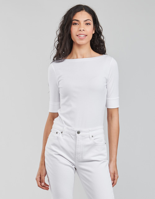 Lauren Ralph Lauren - JUDY-ELBOW SLEEVE-KNIT Blanco