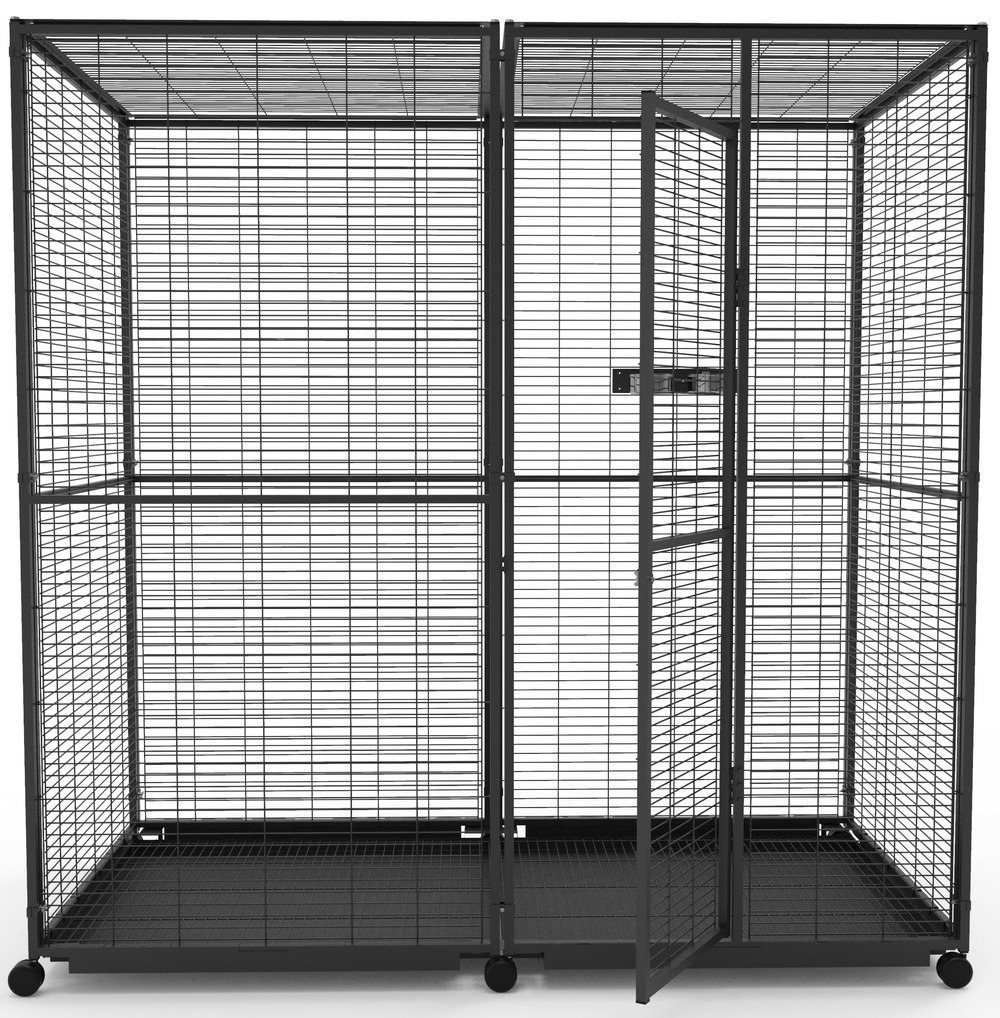 Volière mobile de jardin pour perroquets