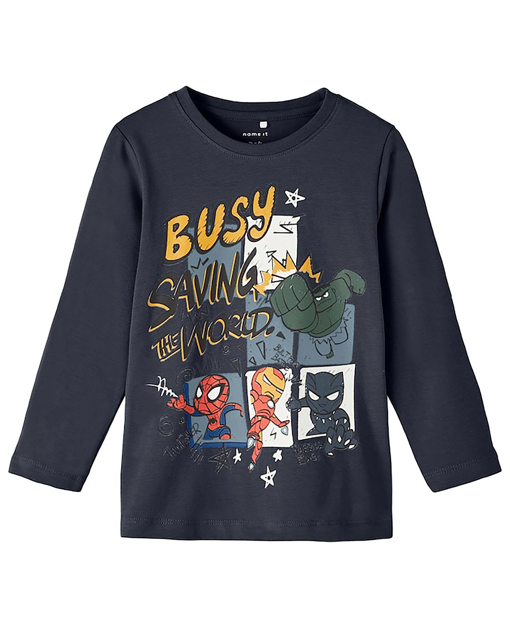 Langarmshirt NMMAKS AVENGERS in india ink