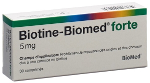 BIOTIN Biomed forte Tabletten 5mg, 30 Stück