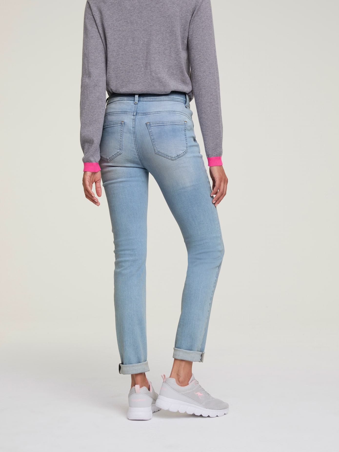 Jeans effet ventre plat coupe skinny tendance