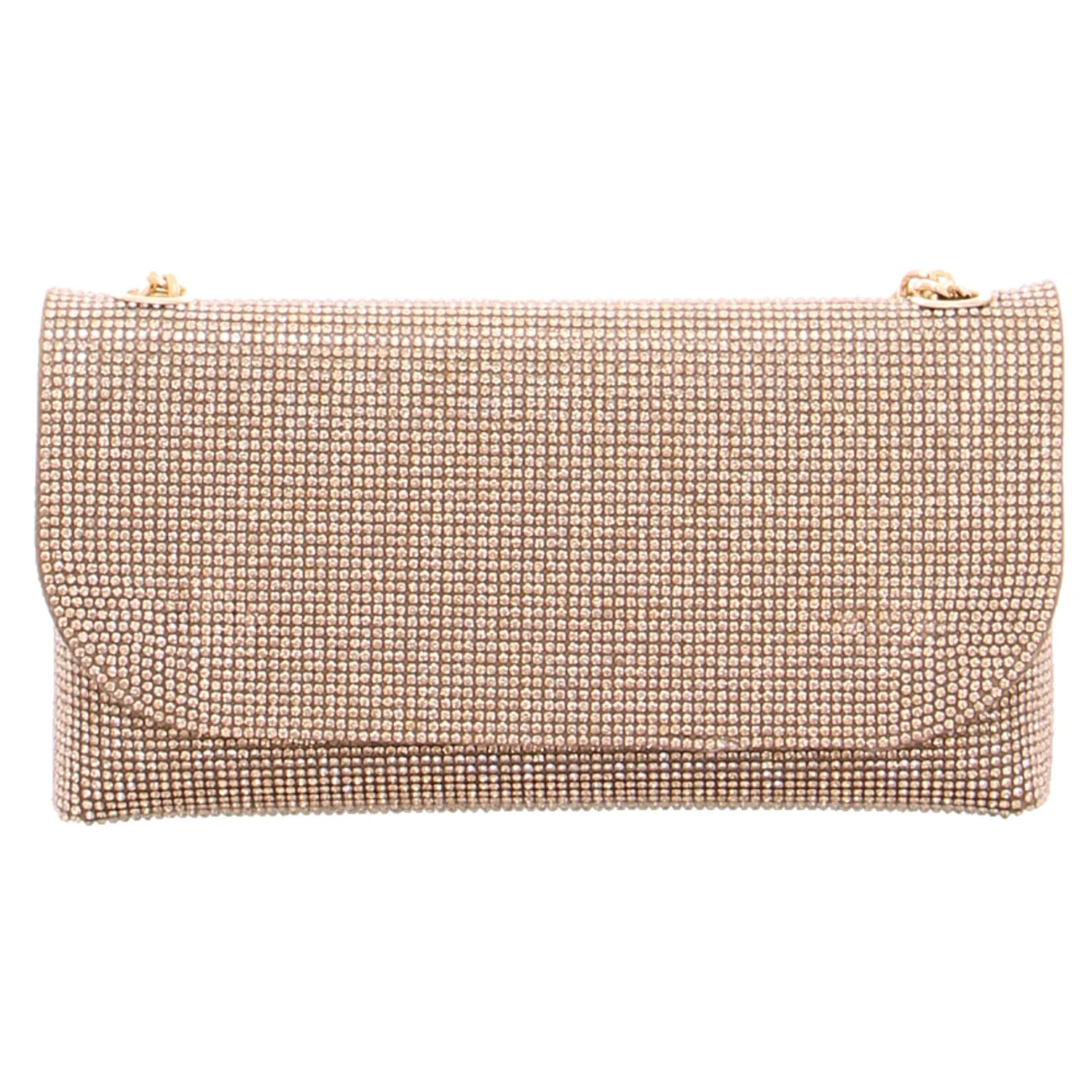 LA STRADA Clutch / Abendtasche Gold Textil
