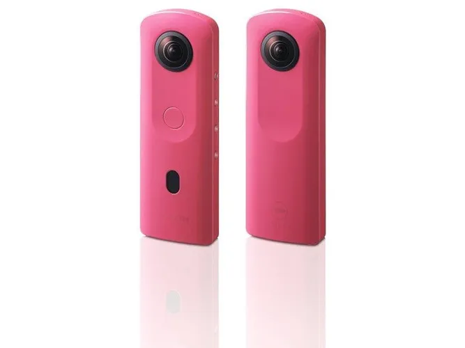 Ricoh THETA SC2 - 360° Videokamera - 4K / 30 fps - 12.0 MP - flash 14 GB - intern flash hukommelse - Wireless LAN, Bluetooth - pink
