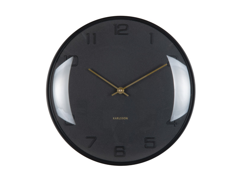 Wall Clock Fuerte Dome KA6084BK Black