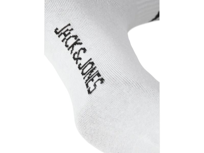 JACK&JONES Sportsocken 3er Pack mit Streifen, Weiss Herren Tennis Socken