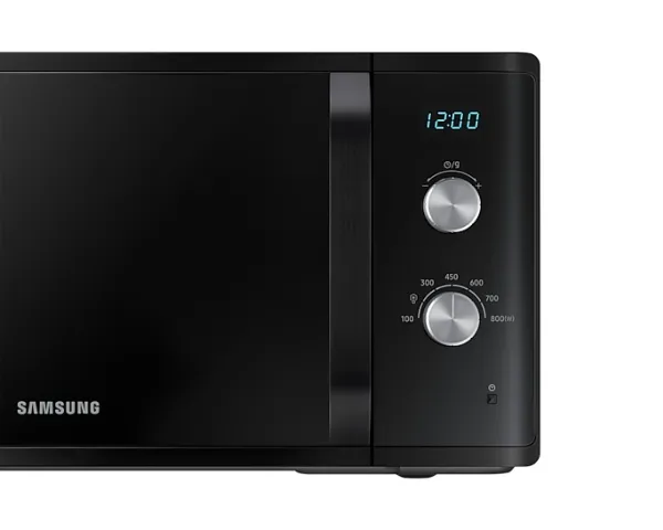 Samsung MW3500K, Bordplade, Solo mikroovn, 23 L, 800 W, Knapper, Dreje, Sort