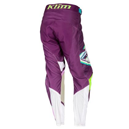 Pantalon cross KLIM WOMEN XC LITE SHATTERED PURPLE - FEMME 2022 - Violet / Blanc