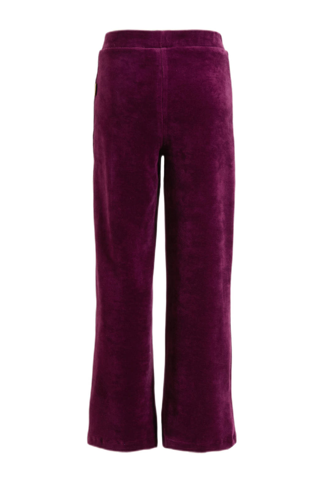 Orange Stars wide leg broek donkerpaars