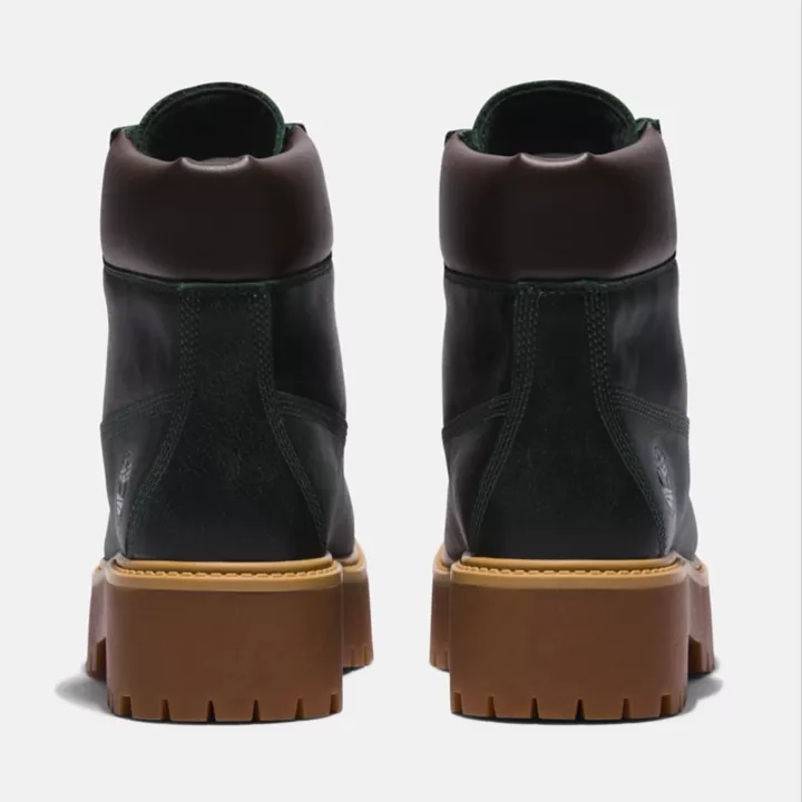 Bota de plataforma Timberland Premium Stone Street para mulheres na cor verde-escura.