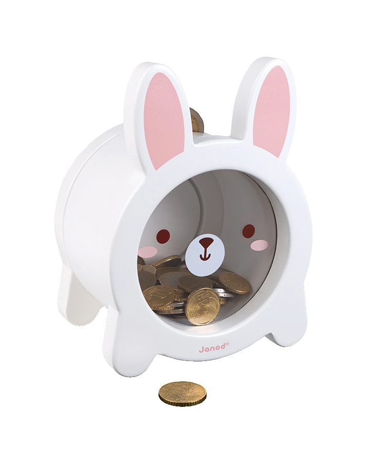 Spardose HASE in weiß