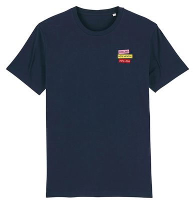 T-Shirt Manches Courtes Çois '80% mental 20% Legs' Bleu