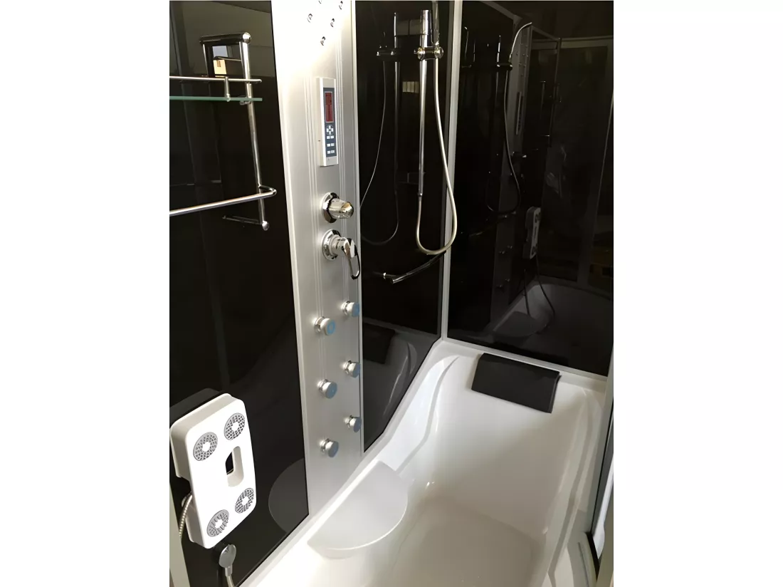 Baignoire-douche d’hydromassage Chromothérapie 170 X 90 cm – Raven